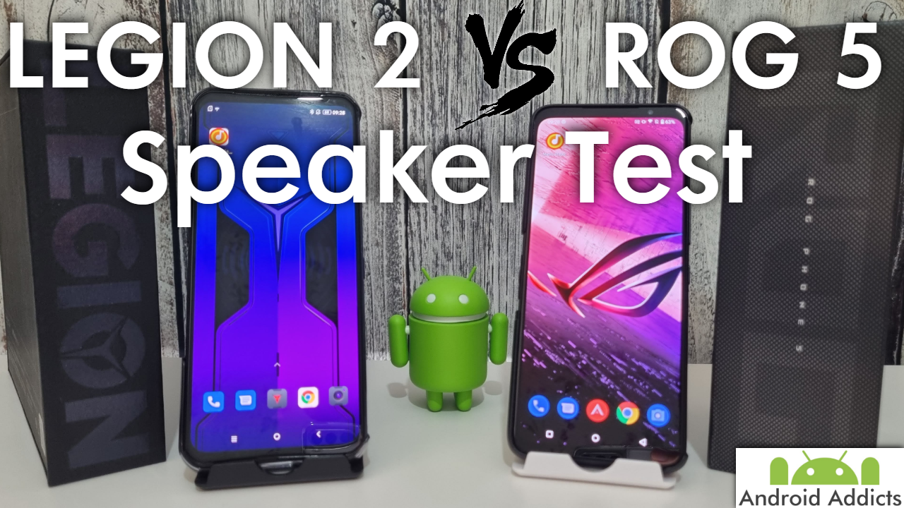 Lenovo Legion 2 vs Asus Rog Phone 5 Speaker Test